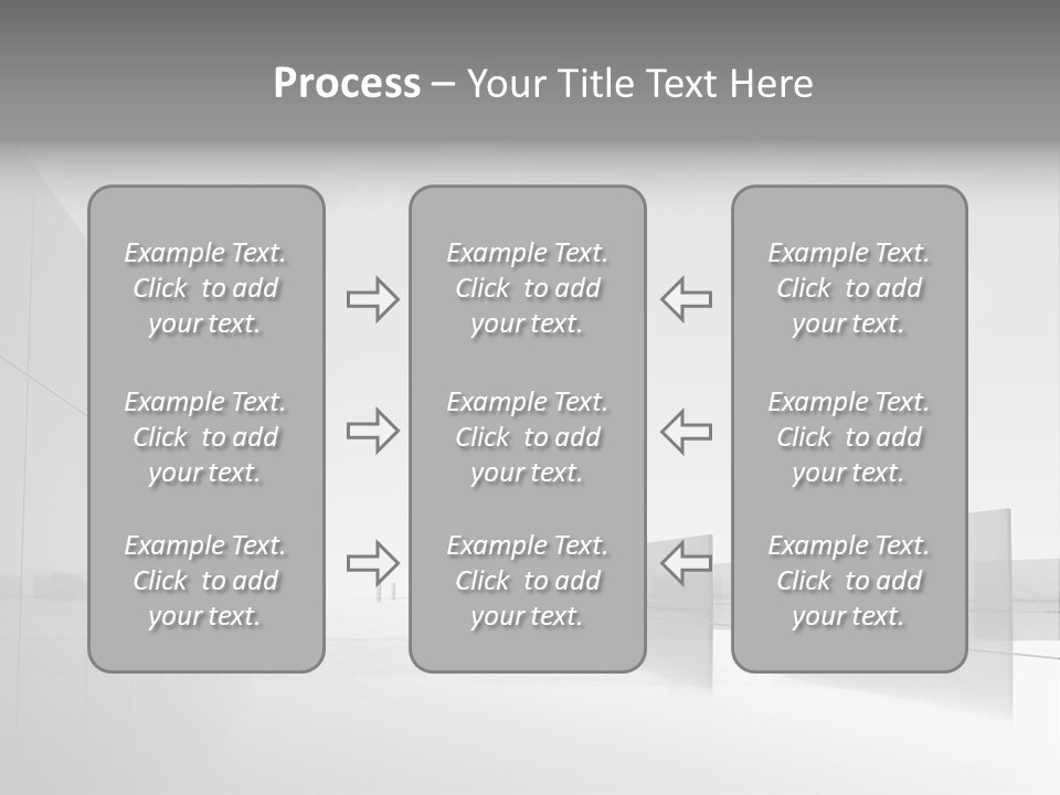 Art Cityscape Gray PowerPoint Template