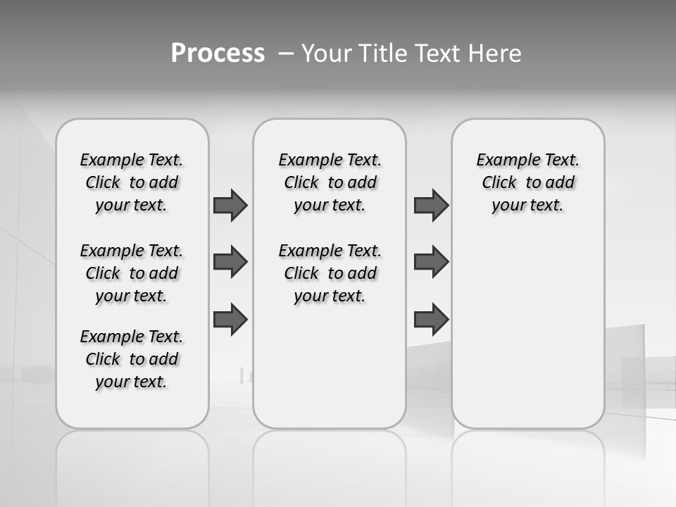 Art Cityscape Gray PowerPoint Template