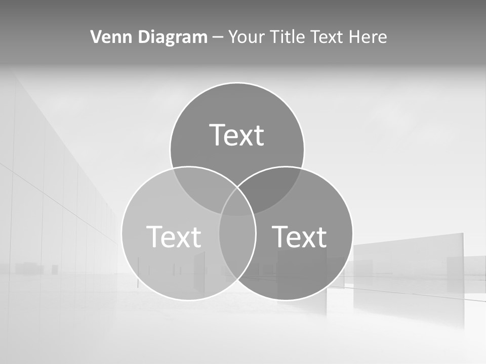 Art Cityscape Gray PowerPoint Template