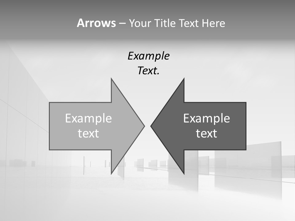 Art Cityscape Gray PowerPoint Template