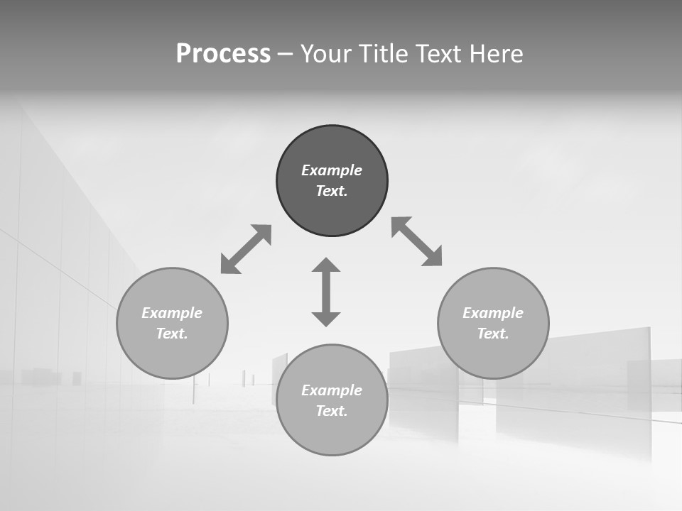 Art Cityscape Gray PowerPoint Template