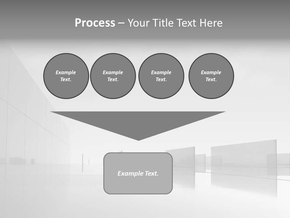 Art Cityscape Gray PowerPoint Template