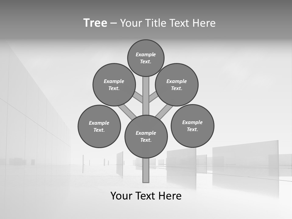 Art Cityscape Gray PowerPoint Template