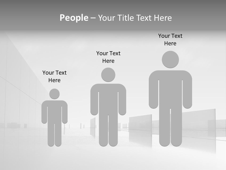 Art Cityscape Gray PowerPoint Template