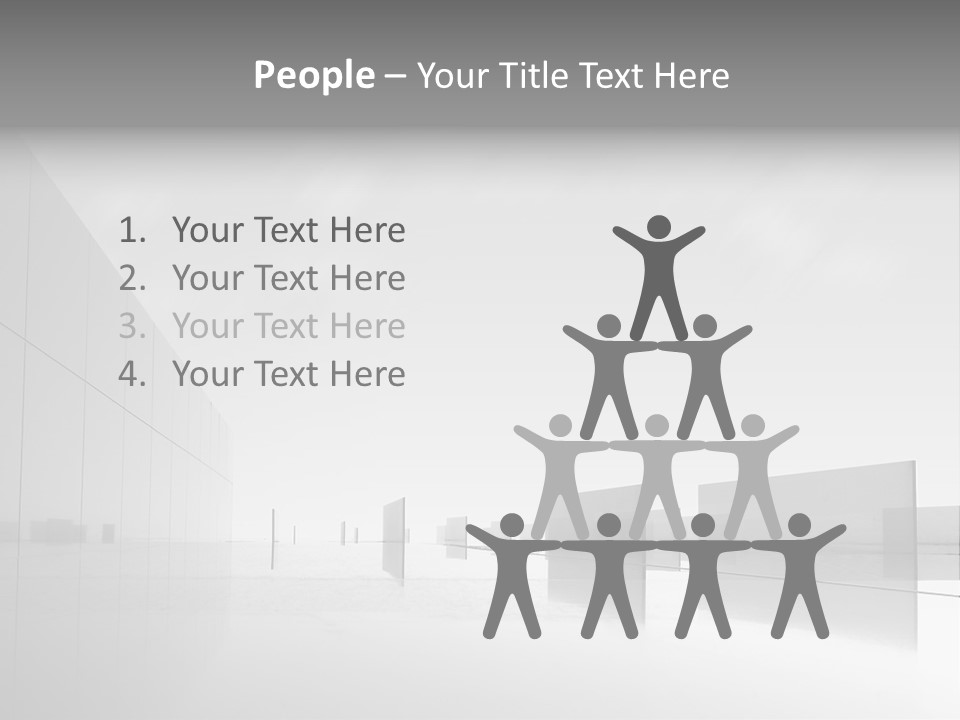 Art Cityscape Gray PowerPoint Template