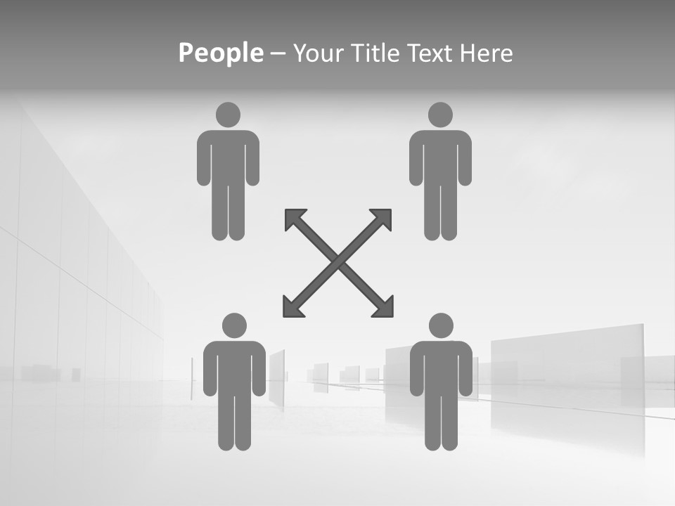 Art Cityscape Gray PowerPoint Template