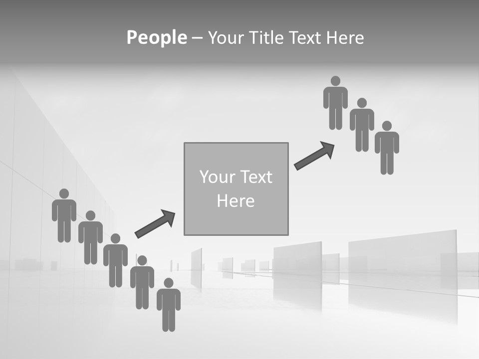 Art Cityscape Gray PowerPoint Template