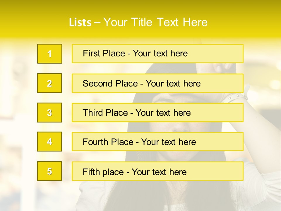 Conceptual Arm Index PowerPoint Template