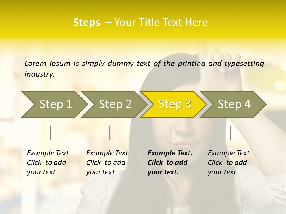 Conceptual Arm Index PowerPoint Template