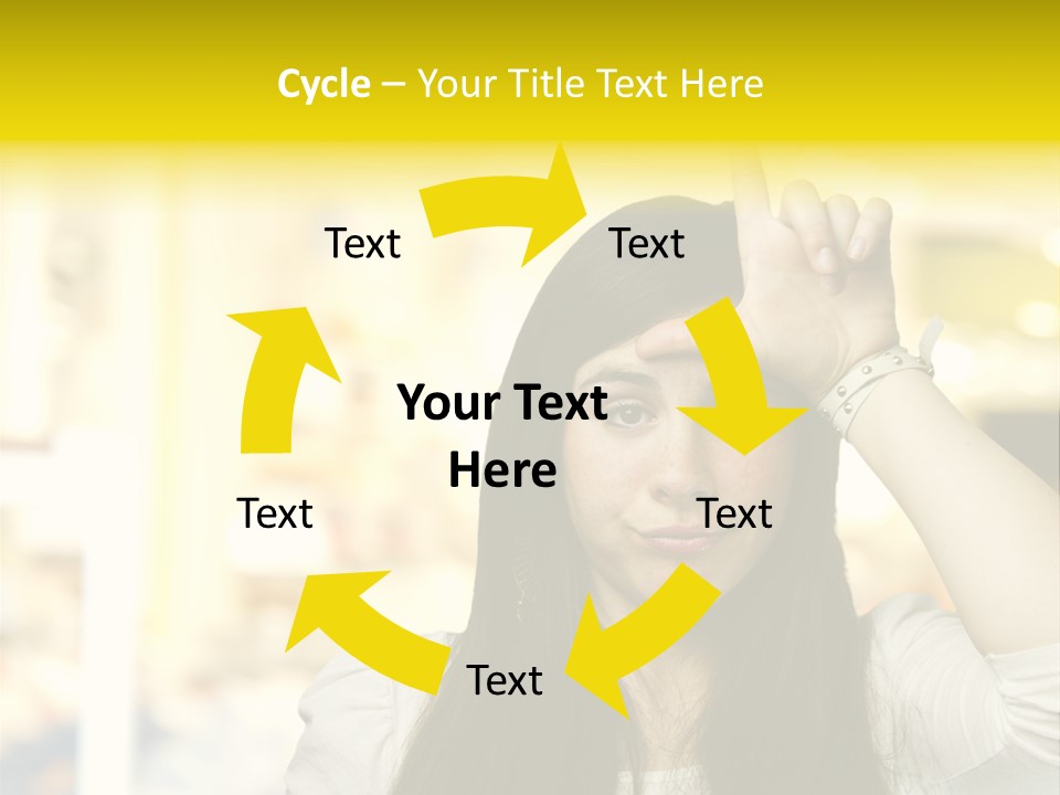 Conceptual Arm Index PowerPoint Template