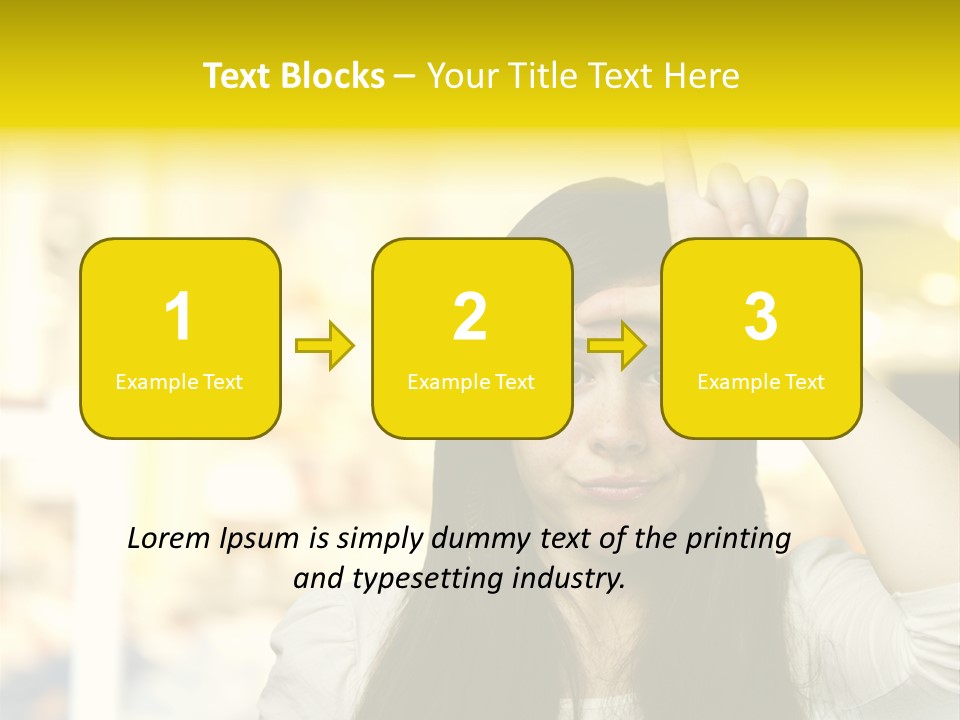 Conceptual Arm Index PowerPoint Template