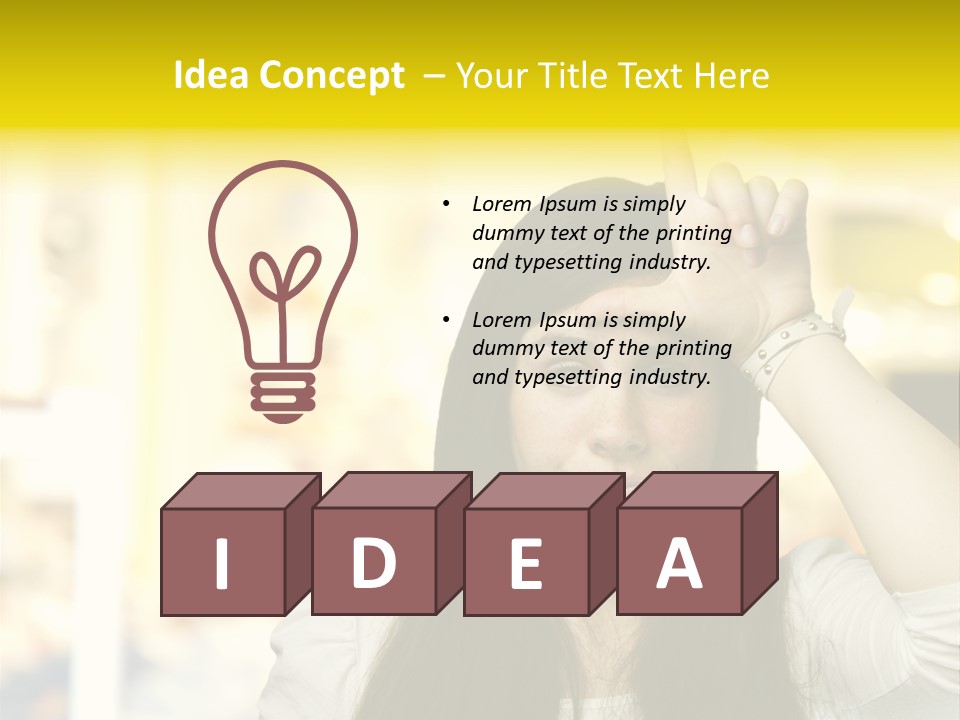 Conceptual Arm Index PowerPoint Template