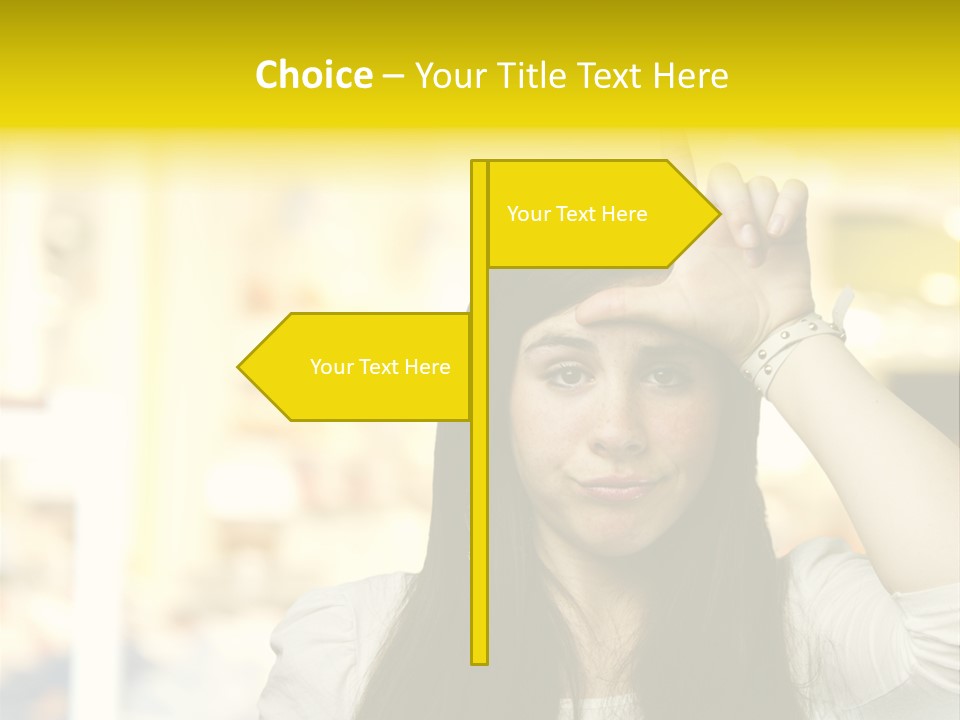 Conceptual Arm Index PowerPoint Template