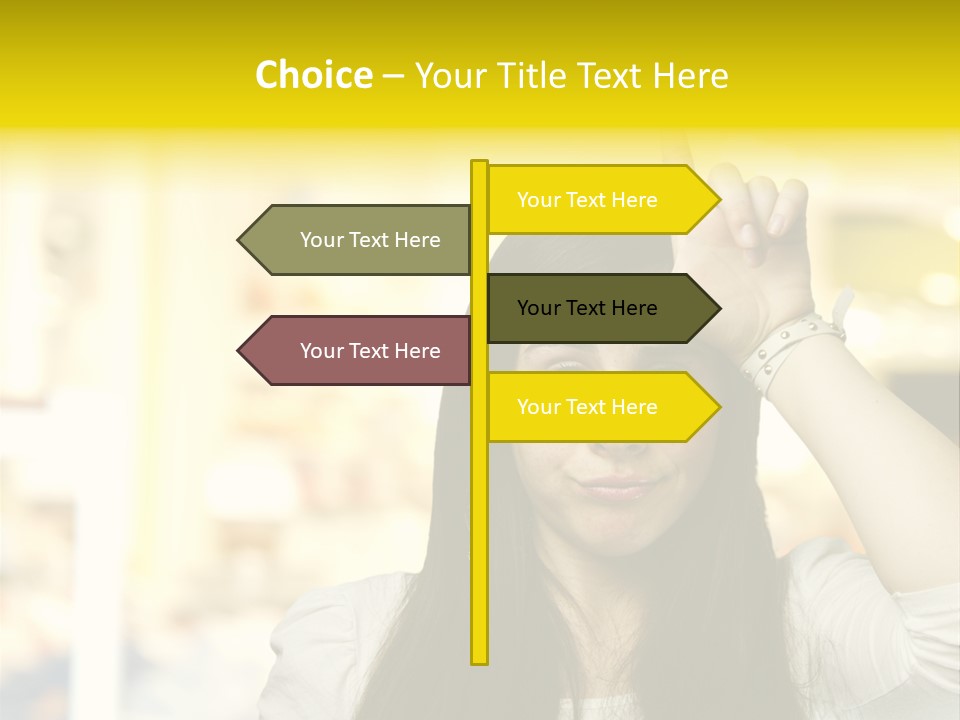 Conceptual Arm Index PowerPoint Template