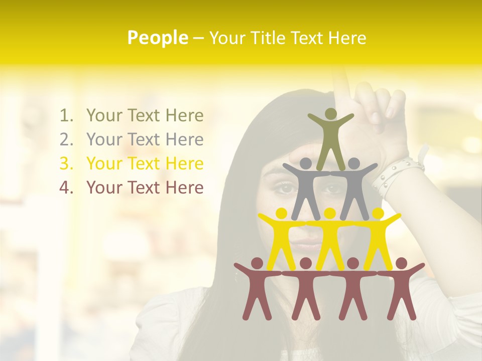 Conceptual Arm Index PowerPoint Template