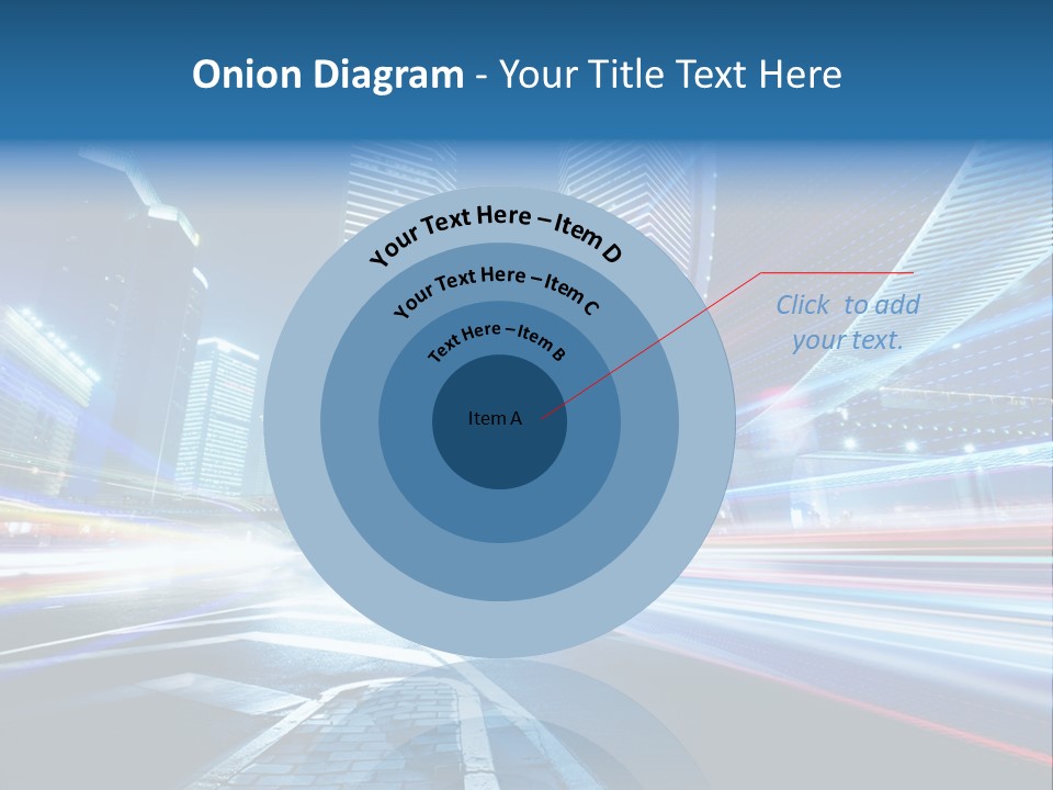 Skyline Auto Blue PowerPoint Template