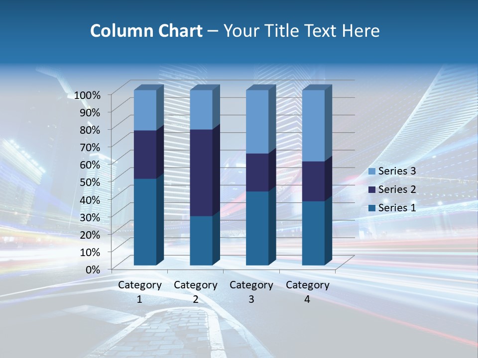 Skyline Auto Blue PowerPoint Template