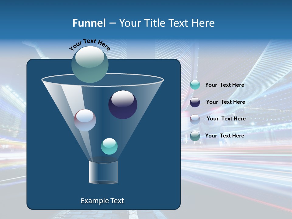 Skyline Auto Blue PowerPoint Template