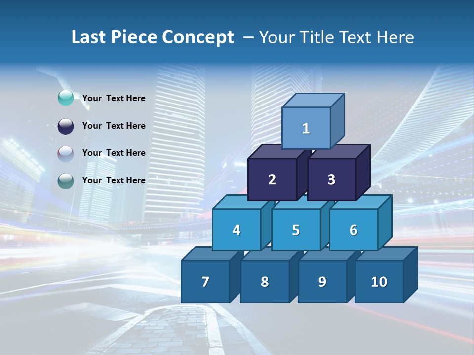 Skyline Auto Blue PowerPoint Template