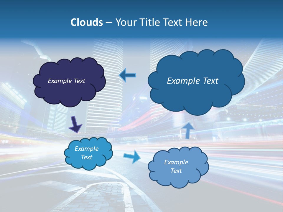 Skyline Auto Blue PowerPoint Template