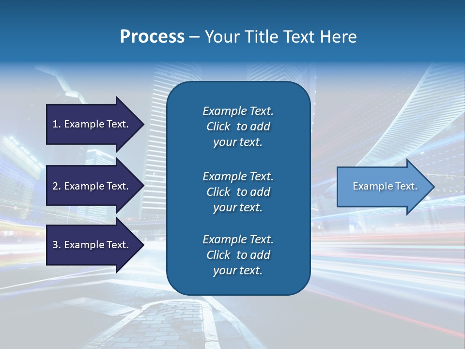 Skyline Auto Blue PowerPoint Template