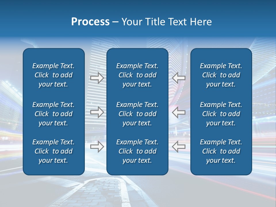 Skyline Auto Blue PowerPoint Template