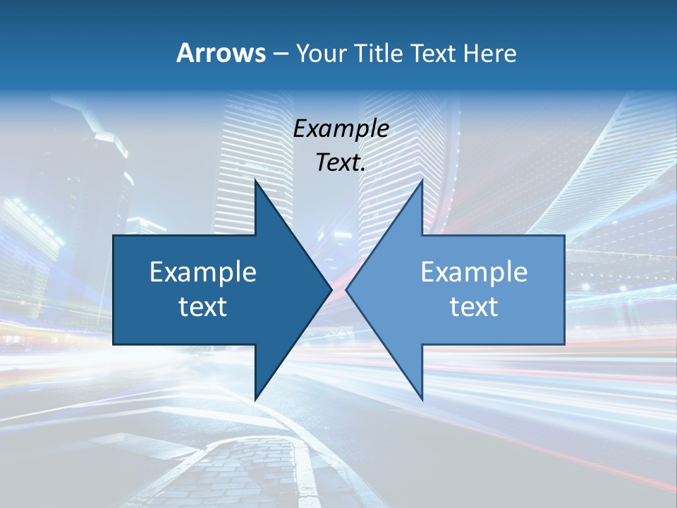 Skyline Auto Blue PowerPoint Template