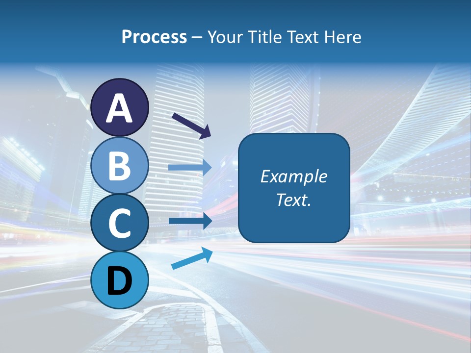 Skyline Auto Blue PowerPoint Template
