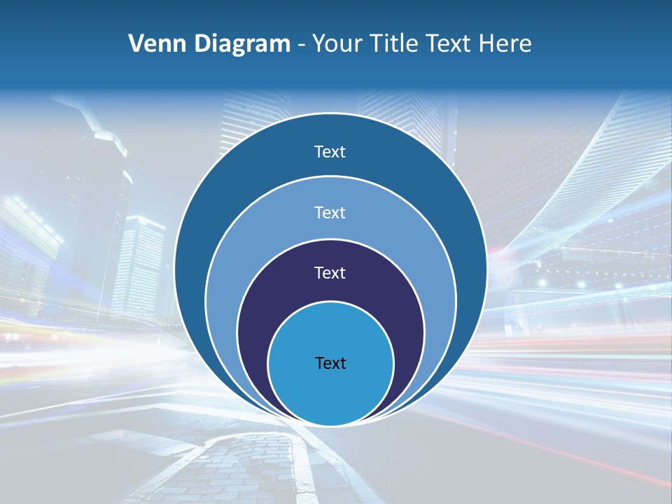 Skyline Auto Blue PowerPoint Template