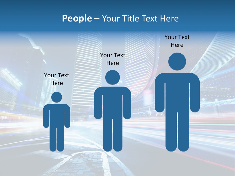 Skyline Auto Blue PowerPoint Template