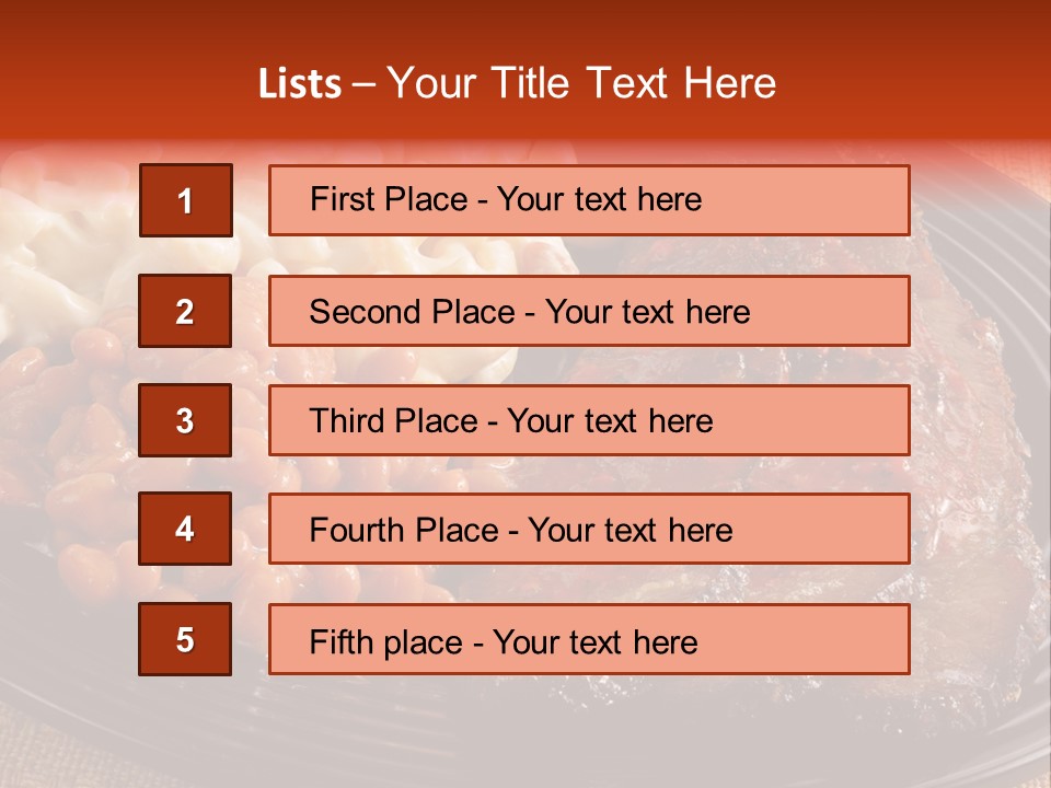 Beans Lunch Supper PowerPoint Template