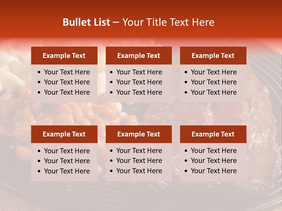 Beans Lunch Supper PowerPoint Template