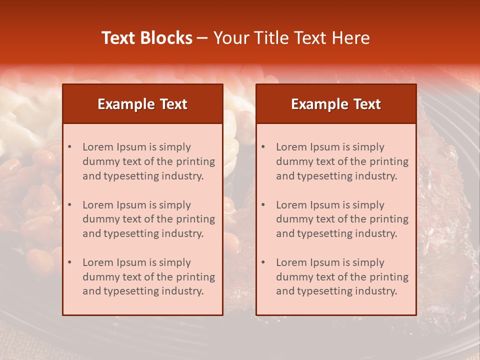 Beans Lunch Supper PowerPoint Template