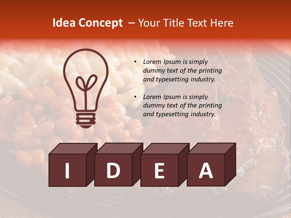 Beans Lunch Supper PowerPoint Template