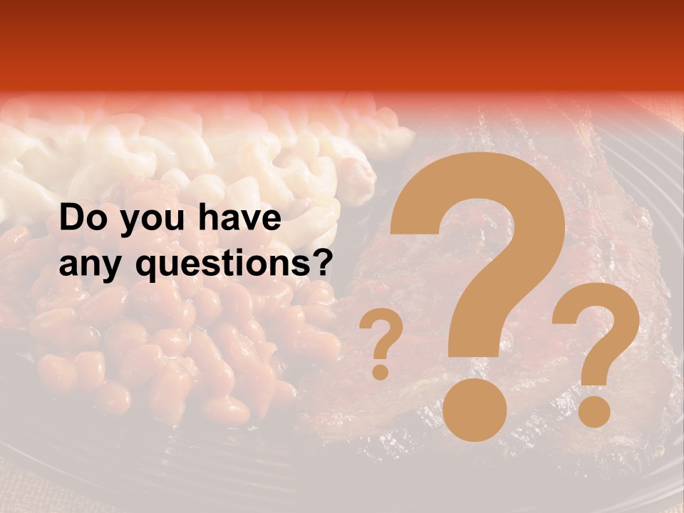 Beans Lunch Supper PowerPoint Template