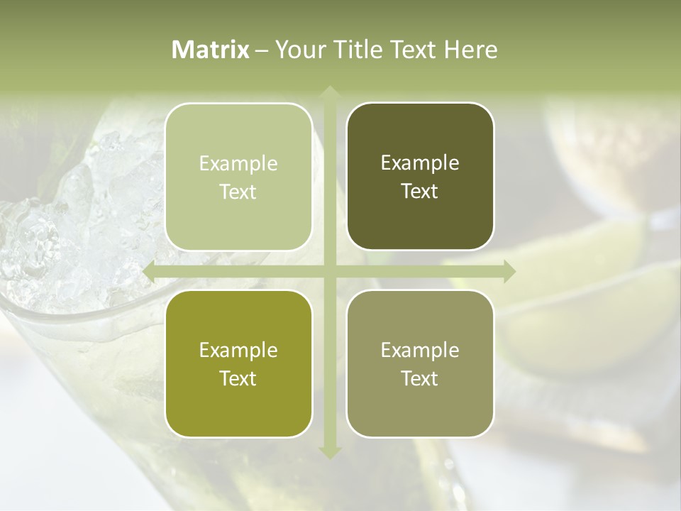 Citrus Cocktail Sliced PowerPoint Template