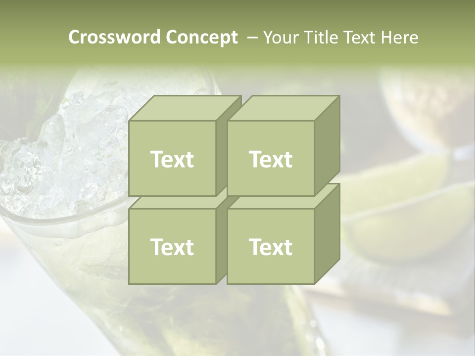 Citrus Cocktail Sliced PowerPoint Template
