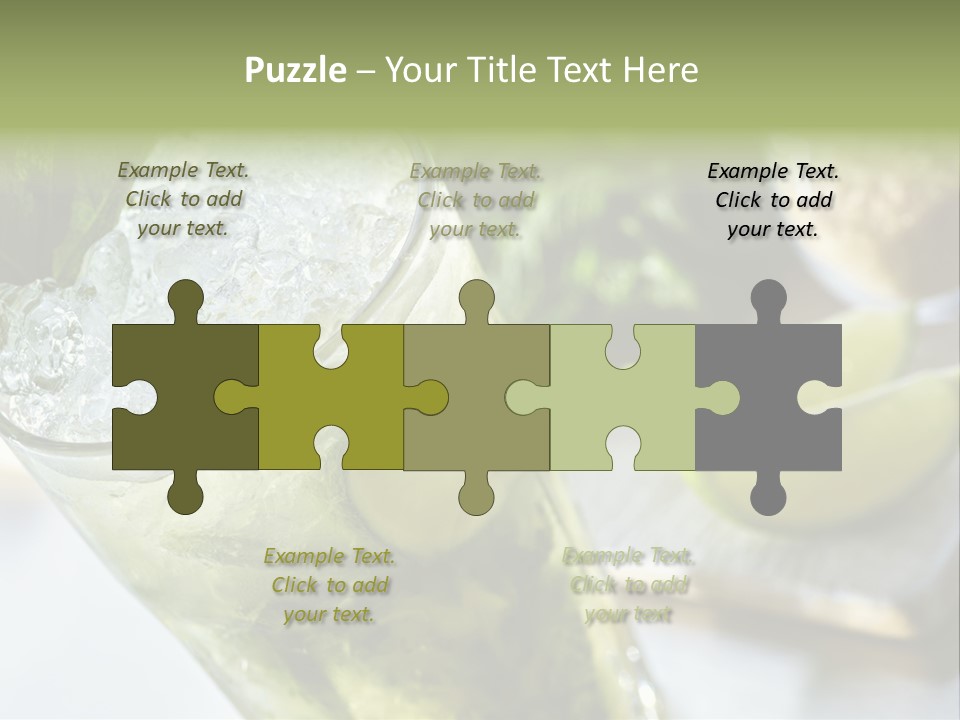 Citrus Cocktail Sliced PowerPoint Template