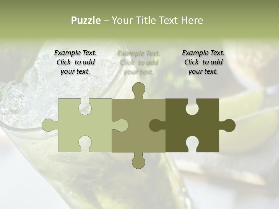 Citrus Cocktail Sliced PowerPoint Template