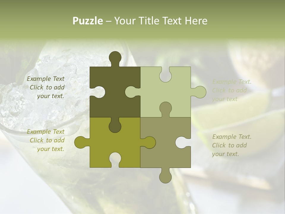 Citrus Cocktail Sliced PowerPoint Template