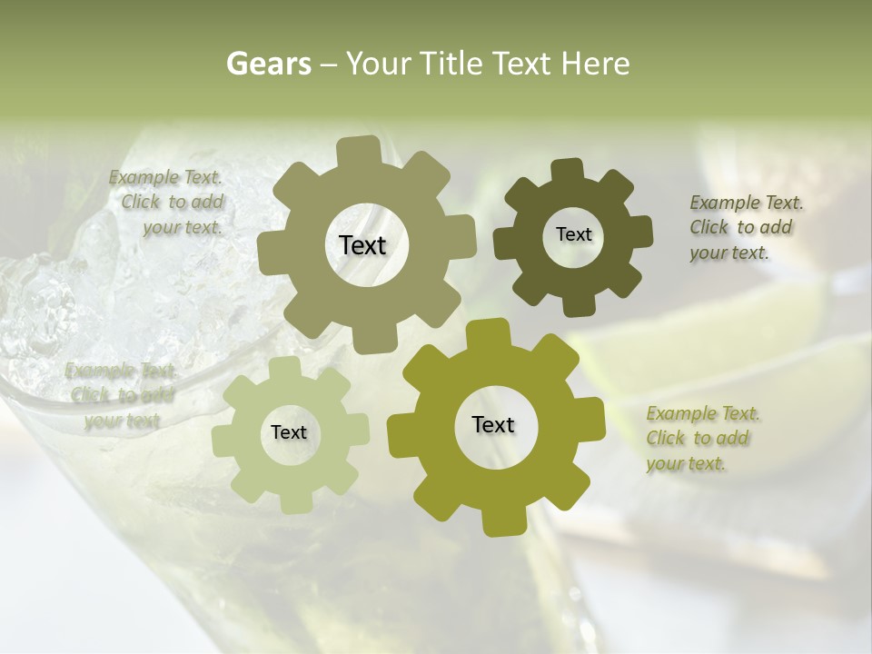 Citrus Cocktail Sliced PowerPoint Template