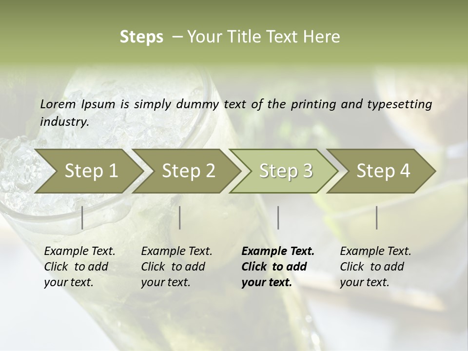 Citrus Cocktail Sliced PowerPoint Template