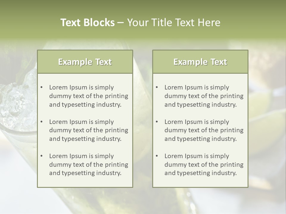 Citrus Cocktail Sliced PowerPoint Template