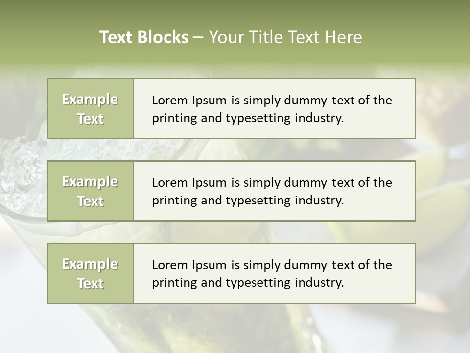 Citrus Cocktail Sliced PowerPoint Template
