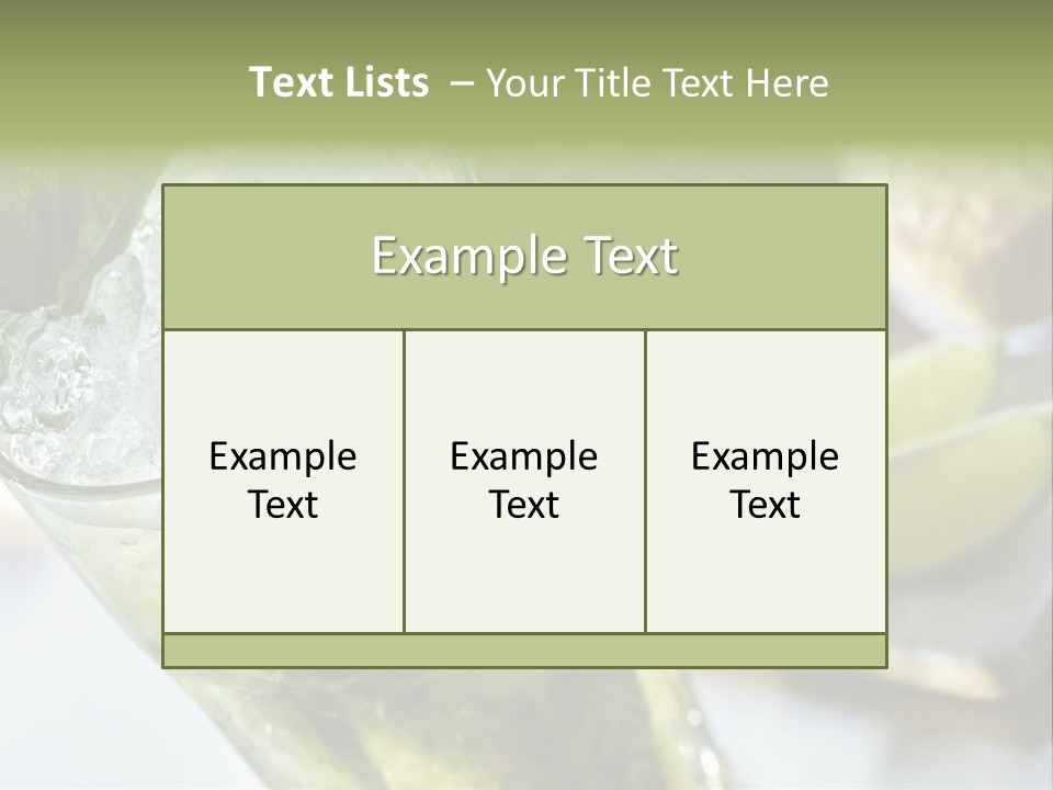 Citrus Cocktail Sliced PowerPoint Template