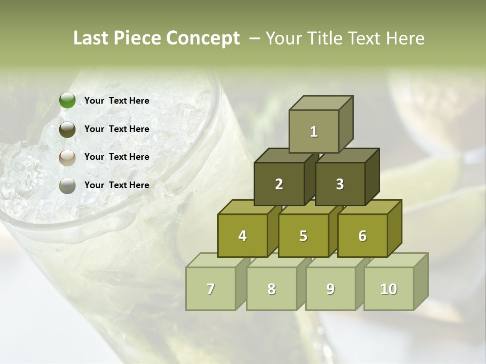 Citrus Cocktail Sliced PowerPoint Template