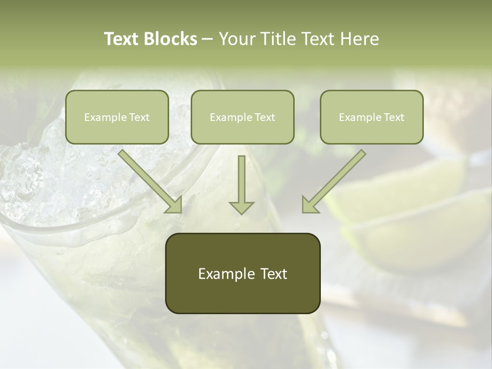 Citrus Cocktail Sliced PowerPoint Template