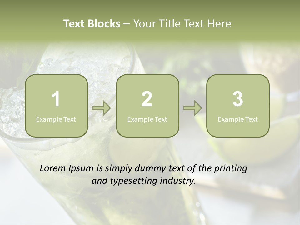 Citrus Cocktail Sliced PowerPoint Template