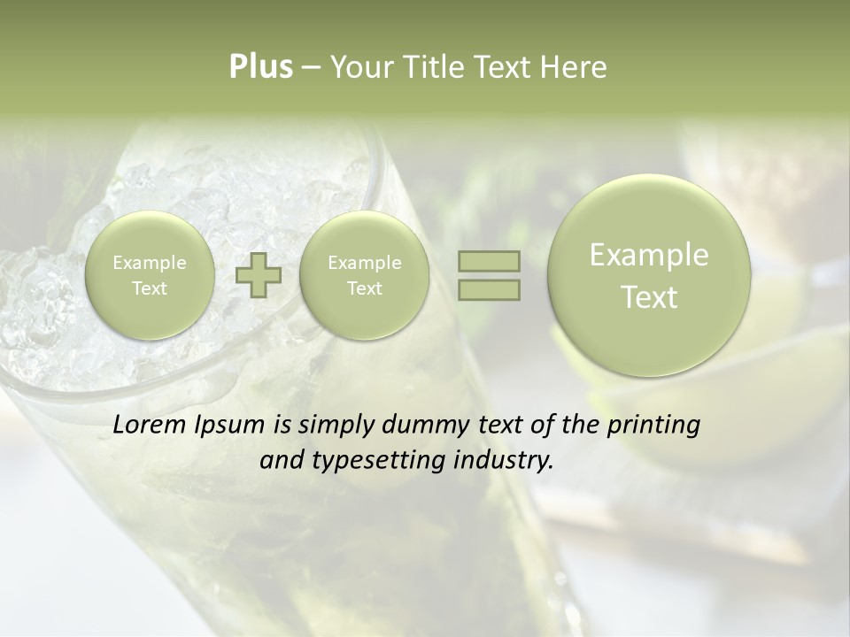 Citrus Cocktail Sliced PowerPoint Template