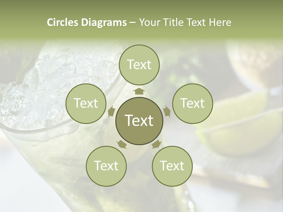 Citrus Cocktail Sliced PowerPoint Template